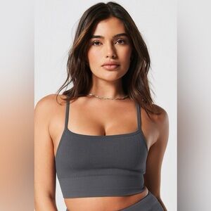 Fabletics Cloud Seamless Midi Bralette | Onyx | M